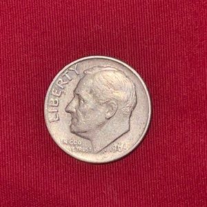 EXTREMELY RARE 1968 dime NO MINT MARK. the W in We trust is on the rim